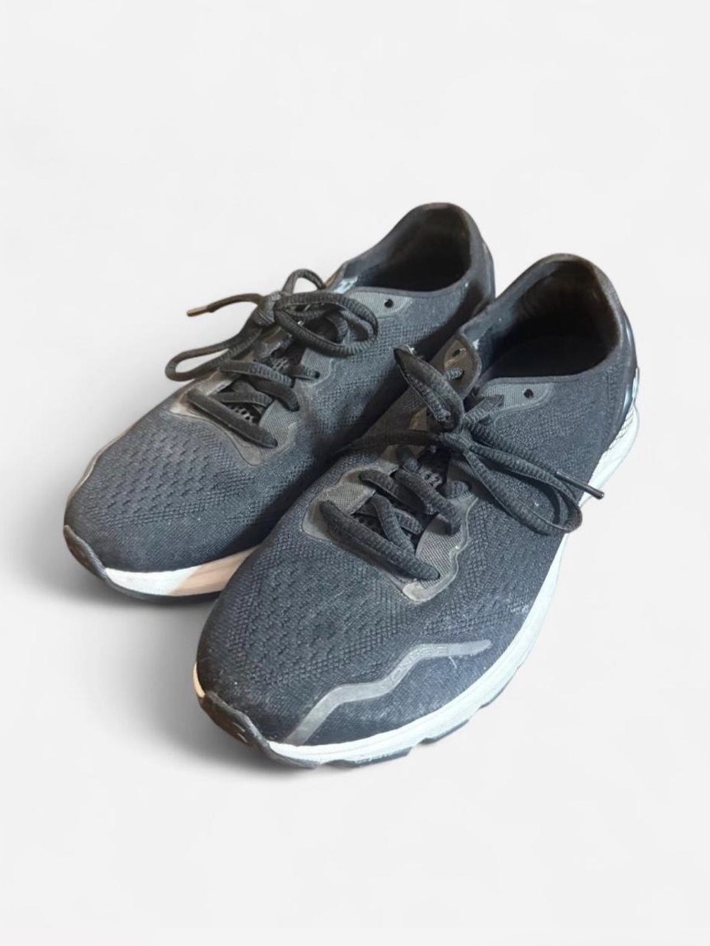 Women's Black Knit Running Sneakers - Lightweight Comfort